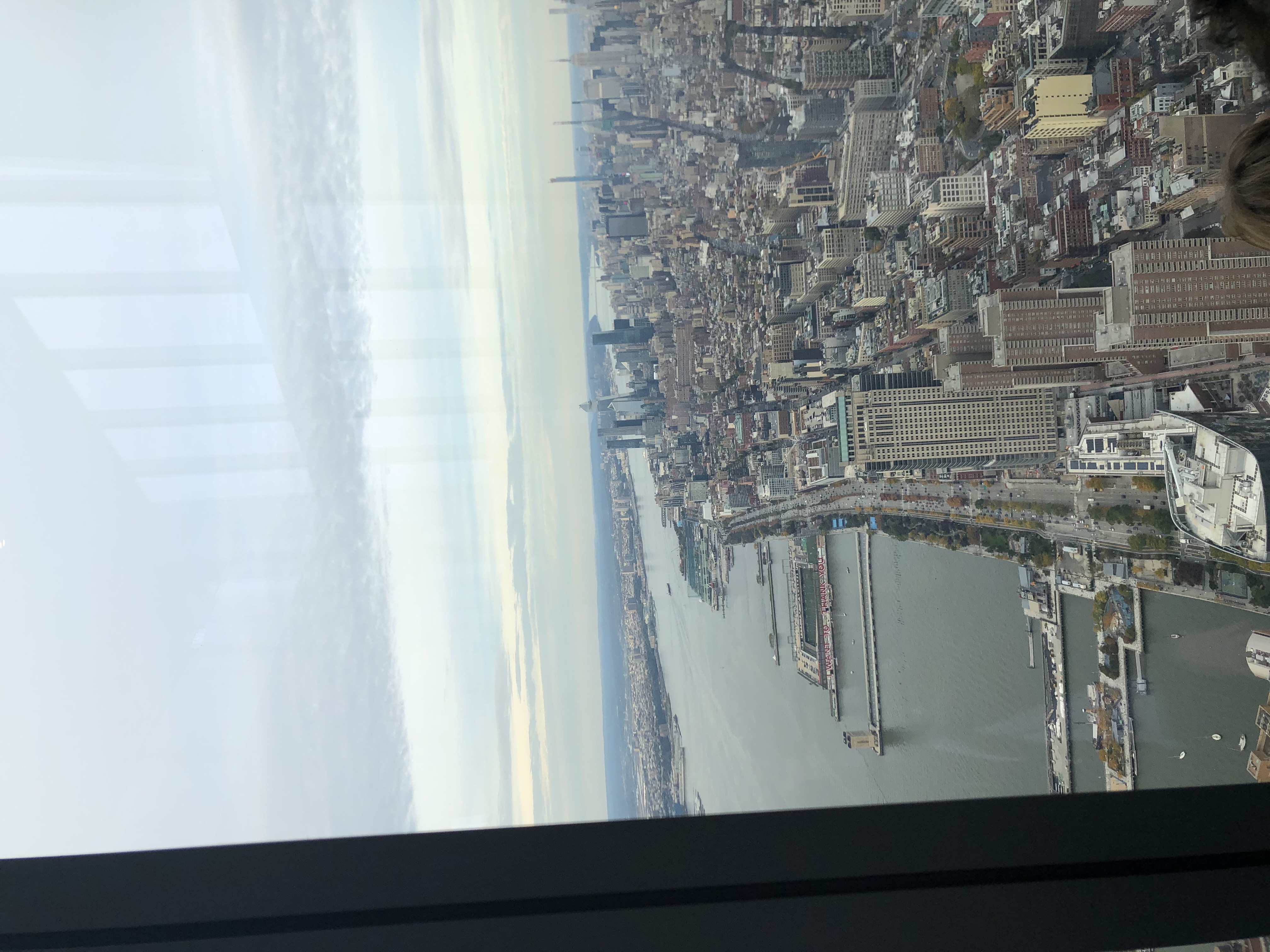 picture taken from top of the One World Trade Center